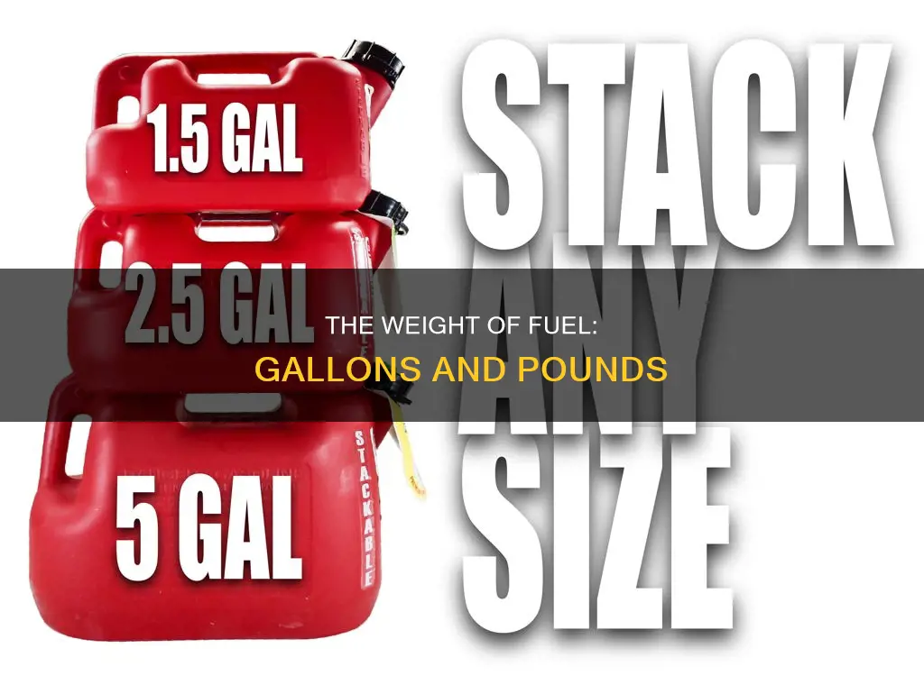 how much does fuel weigh per gallon