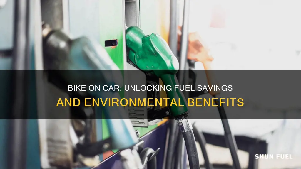 how much does having bike on car reduce fuel