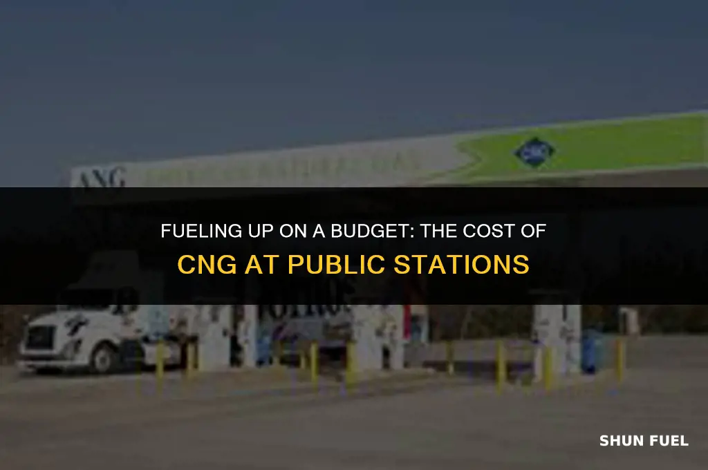 how much does it cost at cng public station