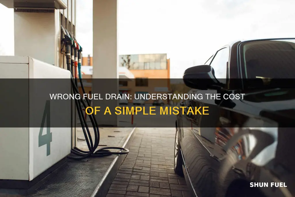 how much does it cost to drain wrong fuel