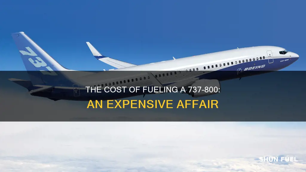 how much does it cost to fuel a 737-800