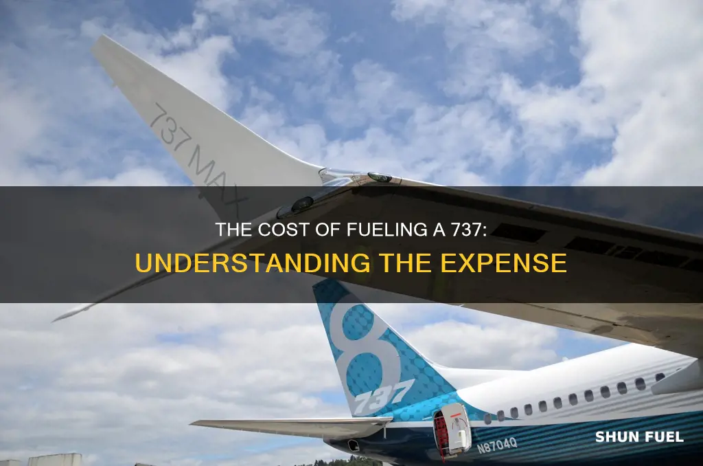 how much does it cost to fuel a 737