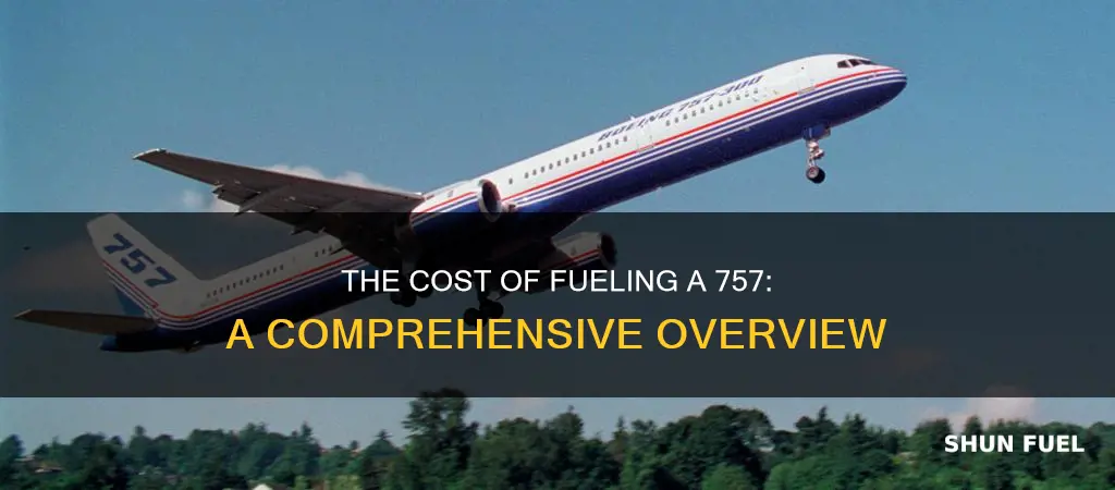 how much does it cost to fuel a 757