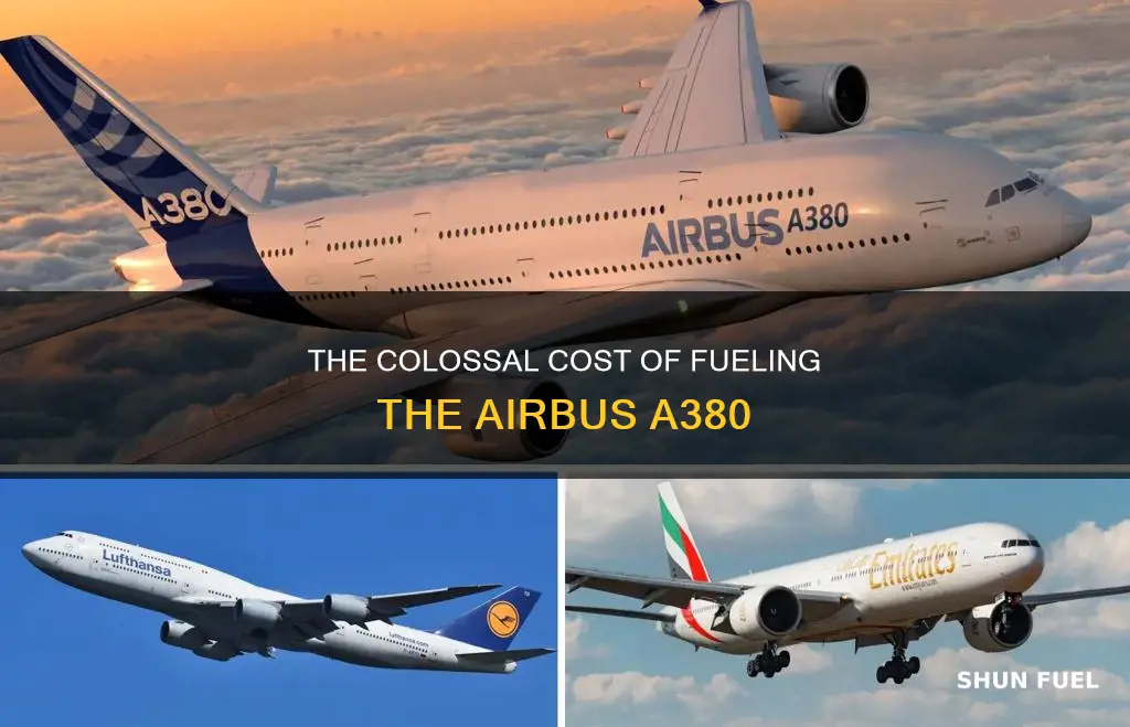 how much does it cost to fuel a airbus a380