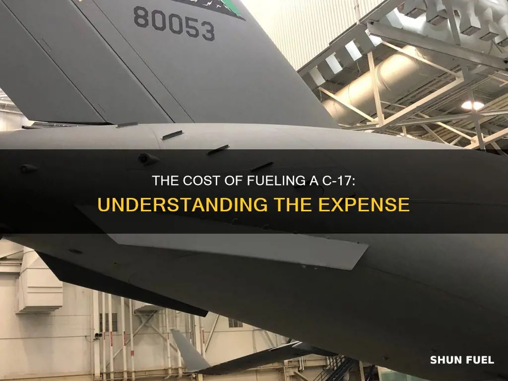 how much does it cost to fuel a c 17