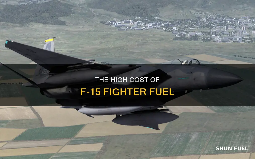 how much does it cost to fuel a f-15 fighter