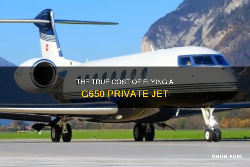 how much does it cost to fuel a g650