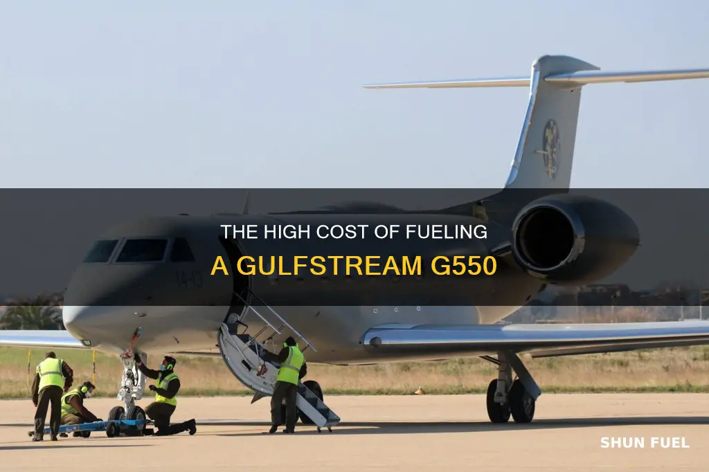 how much does it cost to fuel a gulfstream g550