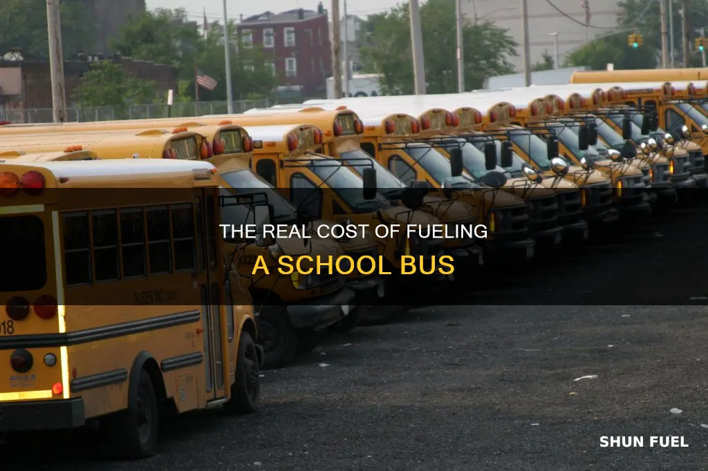 how much does it cost to fuel a school bus
