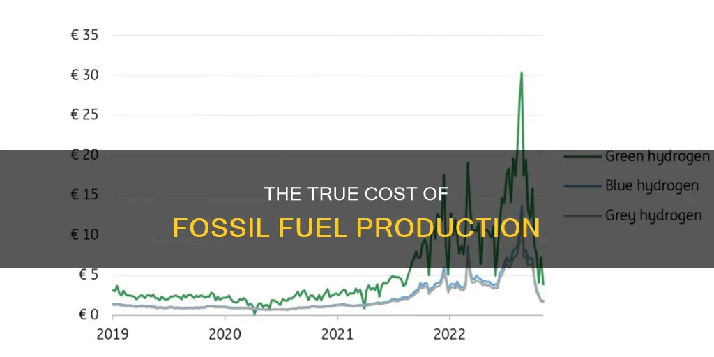 how much does it cost to produce fossil fuels