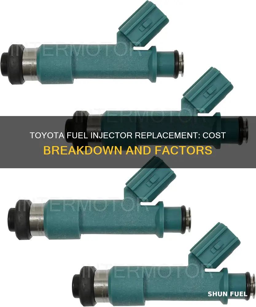 how much does it cost to replace fuel injectors toyota