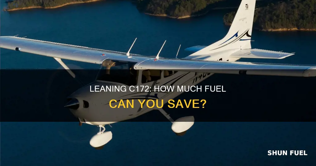 how much does leaning c172 save fuel