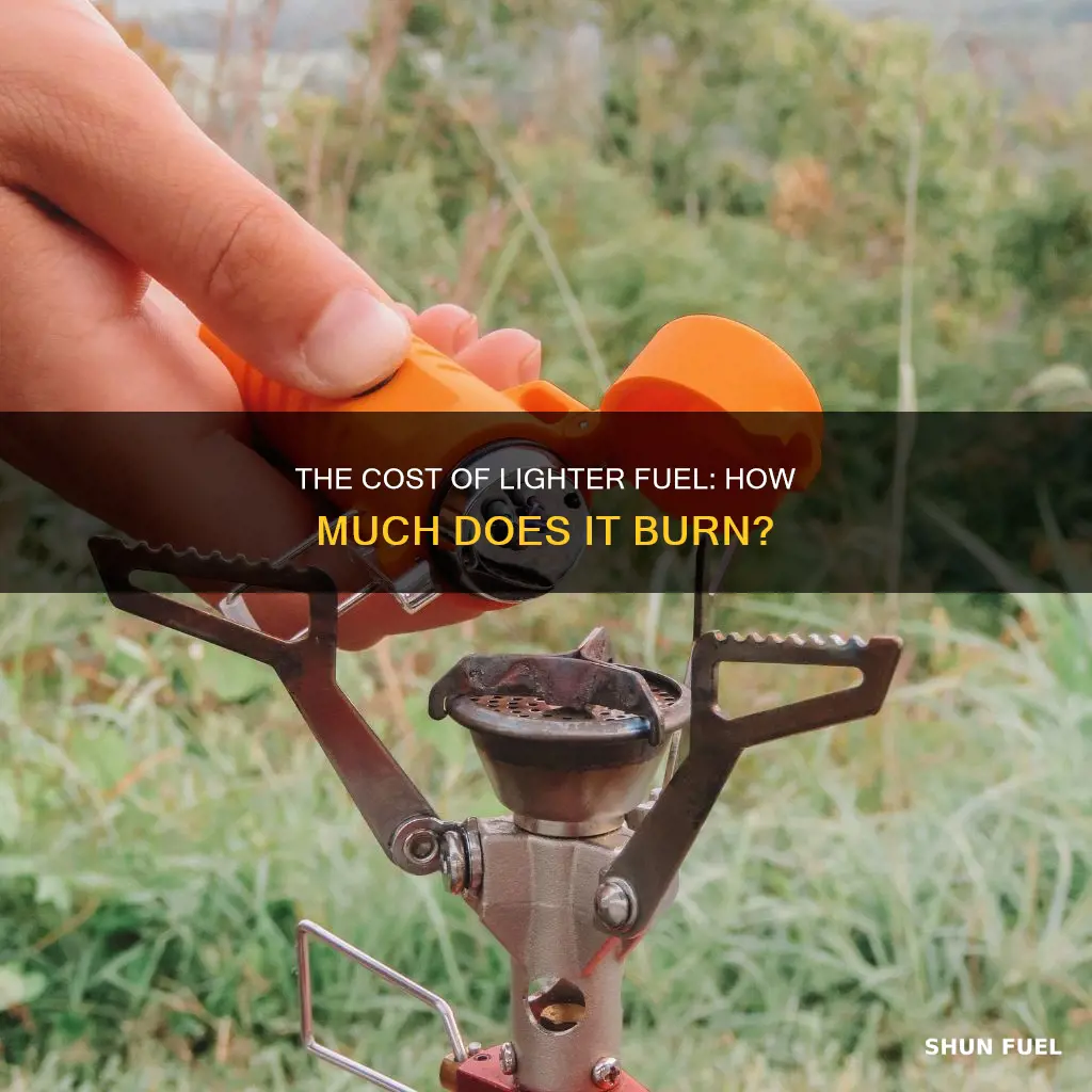 how much does lighter fuel cost