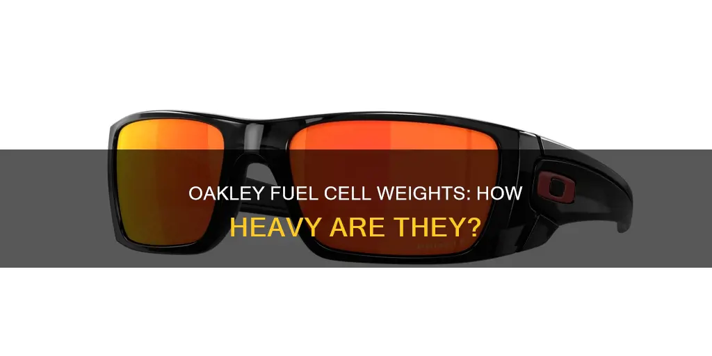 how much does oakley fuel cells weigh