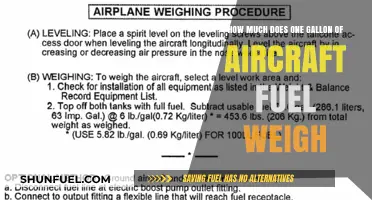 Aircraft Fuel Weight: Gallons and Pounds