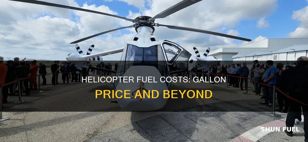 how much does one gallon of helicopter fuel cost