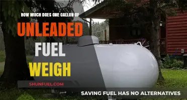 Unleaded Fuel Weight: Gallon to Pound Conversion