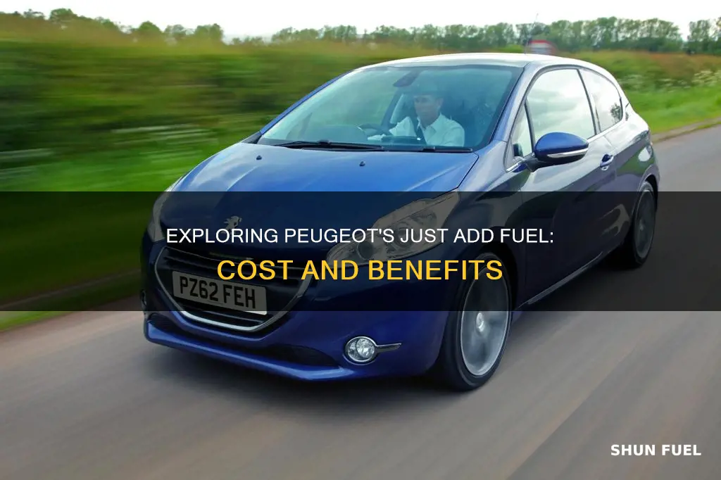 how much does peugeot just add fuel cost