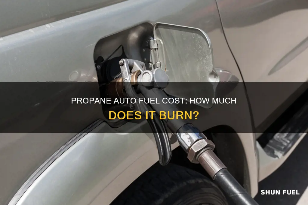 how much does propane auto fuel cost