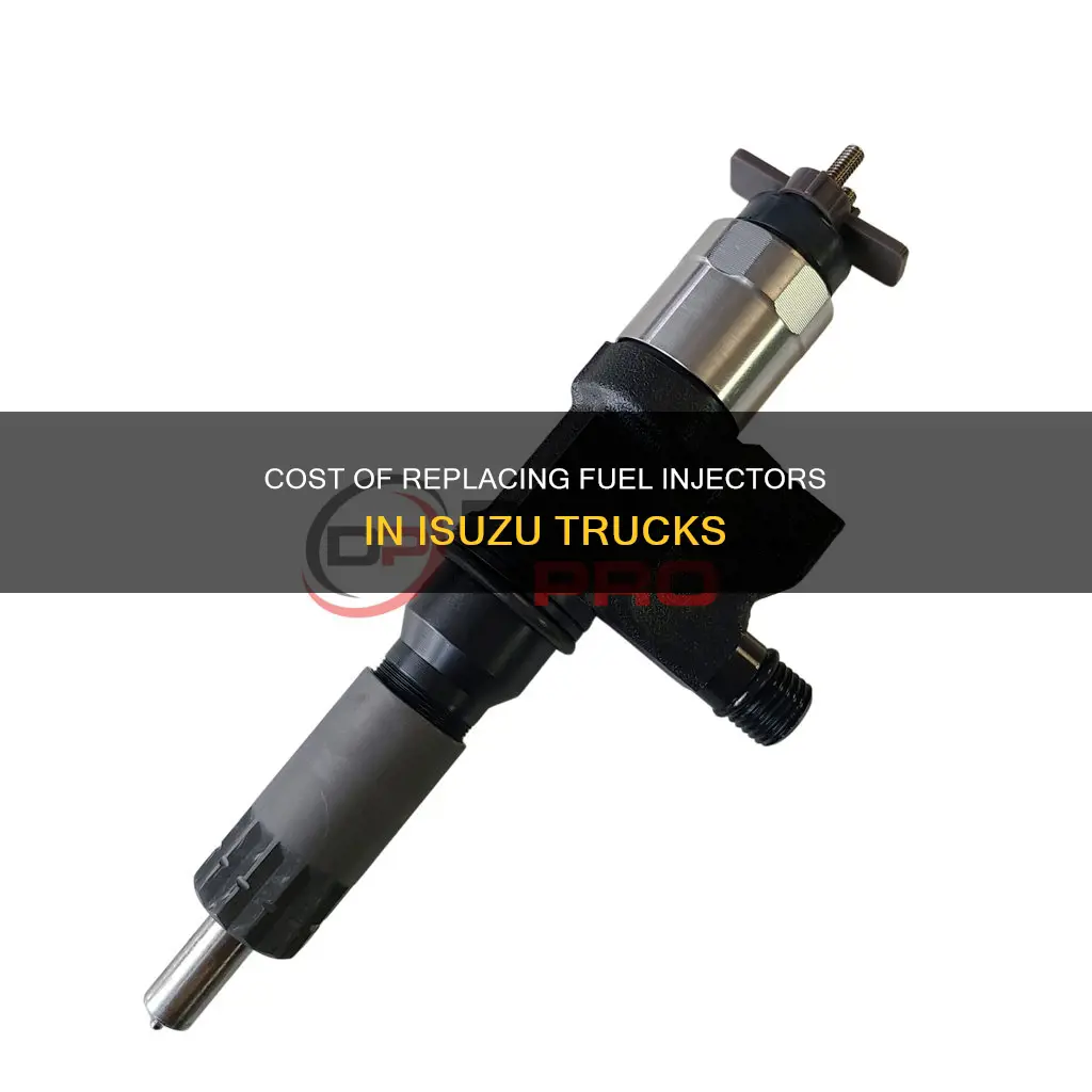 how much does replacement cust fuel injector izusu 2007