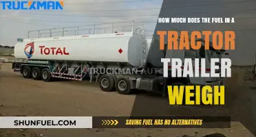 Tractor-Trailer Fuel Weight: How Much Does It Weigh?
