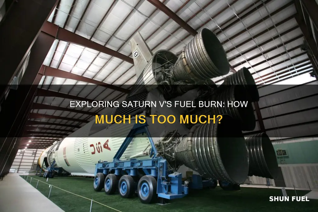 how much does the saturn 5 fuel burn