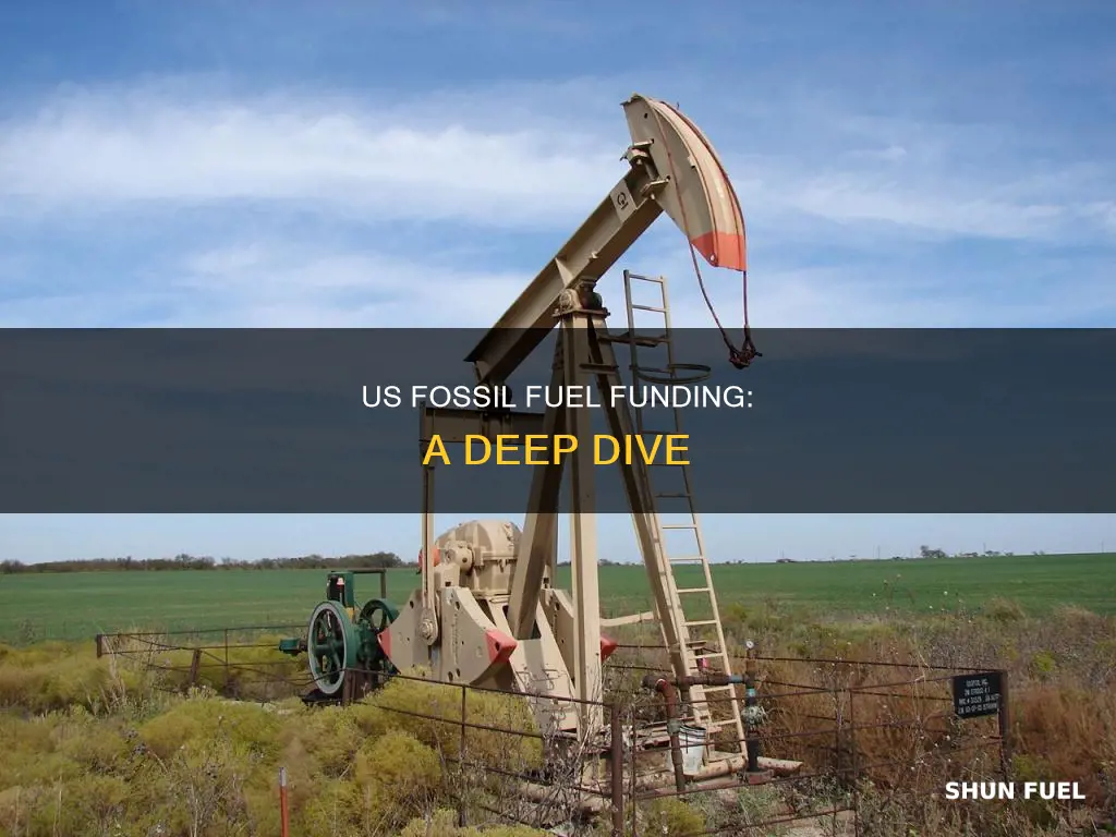 how much does the us government invest in fossil fuels