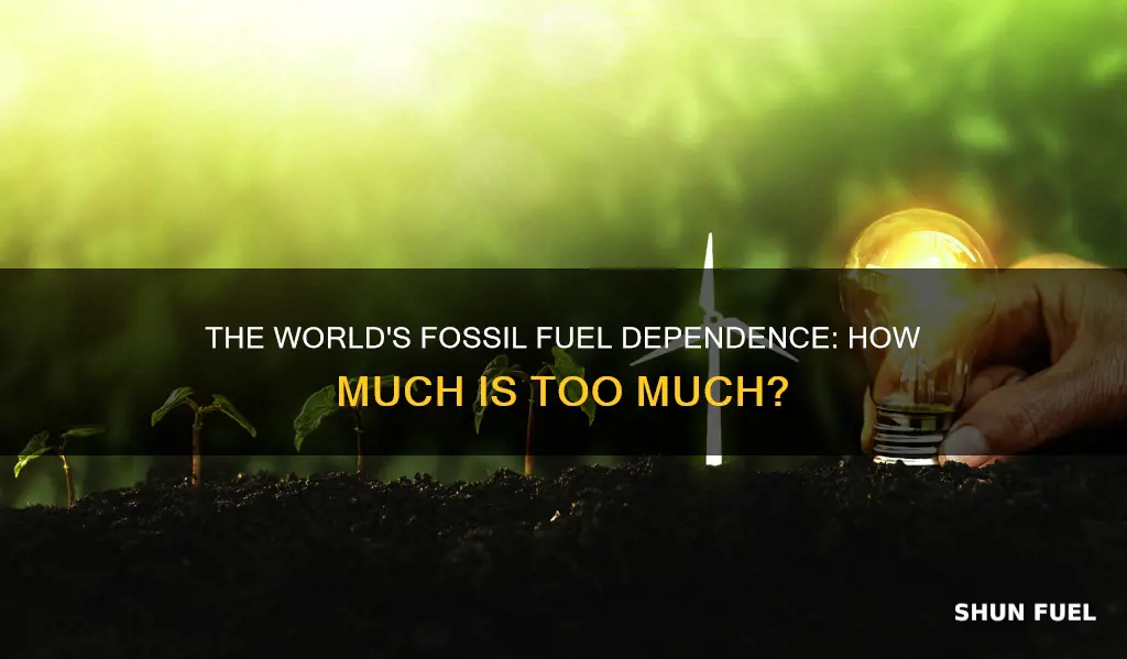 how much does the world rely on fossil fuels