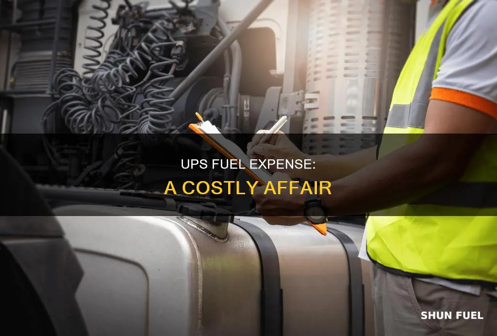 how much does ups spend annually in fuel