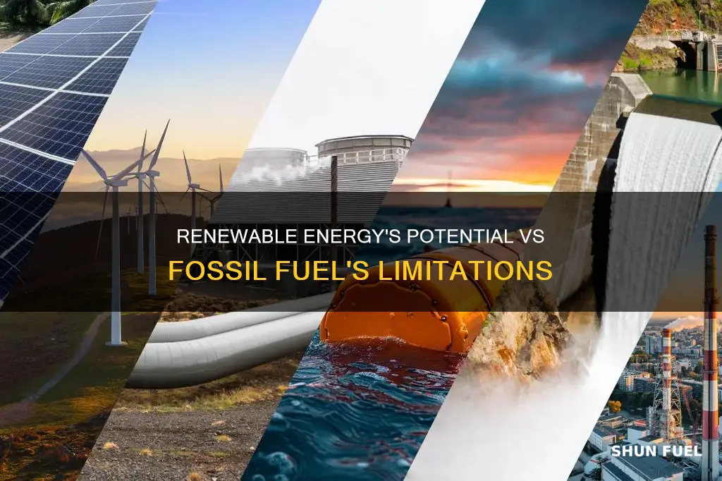 how much energy can renewable make vs fossil fuel