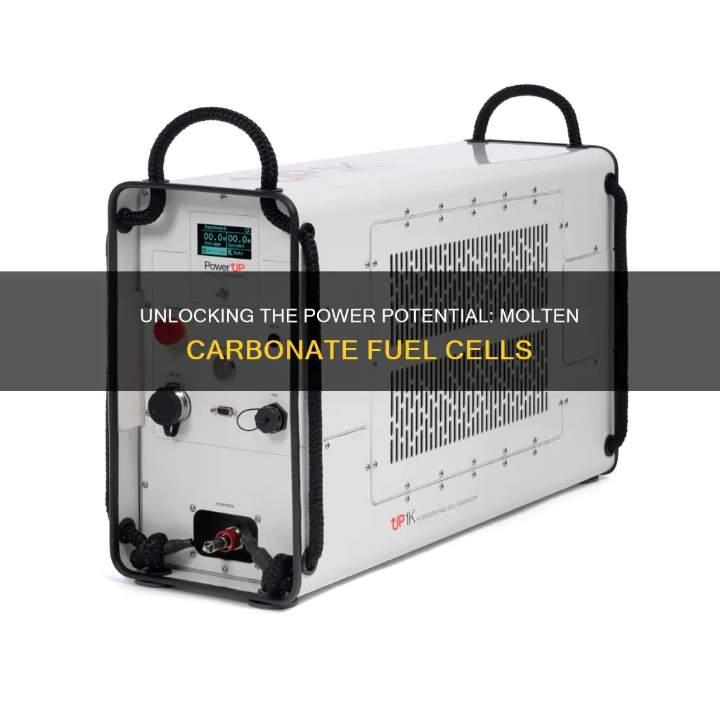 how much energy does molten carbonate fuel cells produce