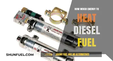 The Energy Cost of Heating Diesel Fuel