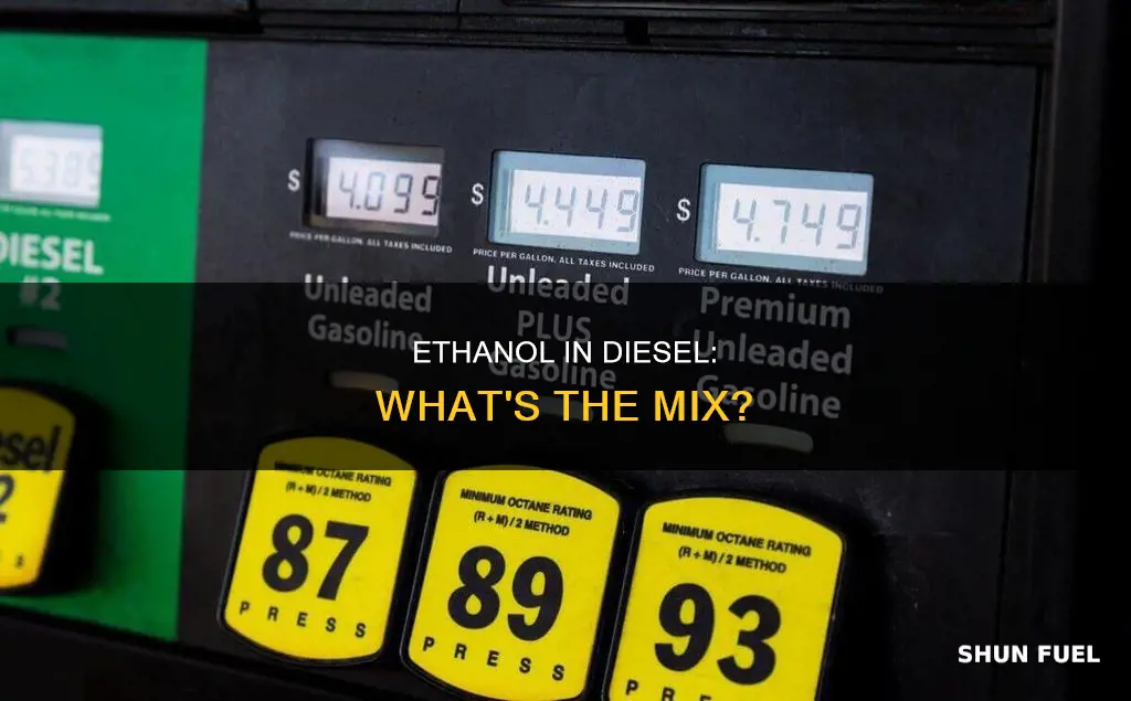 how much ethanol is in diesel fuel