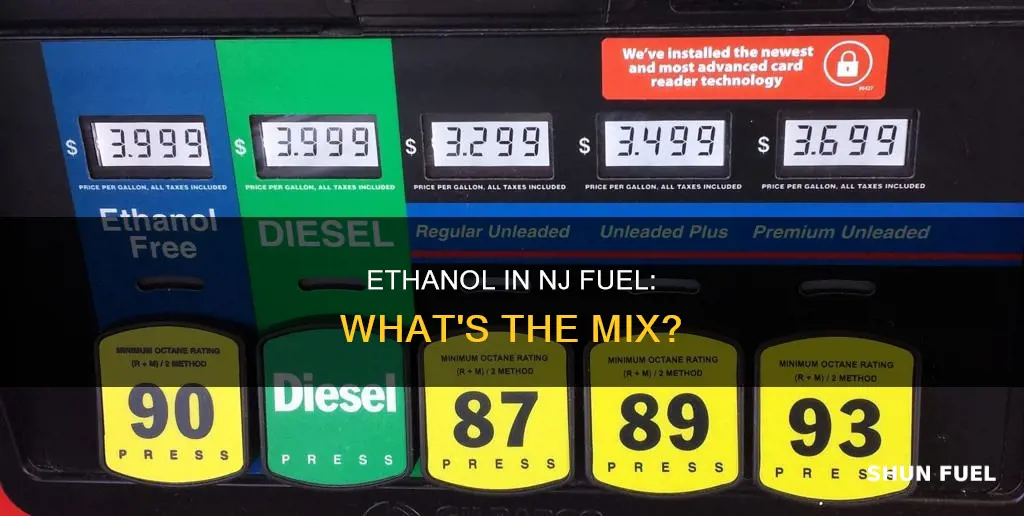 how much ethanol is in nj fuel
