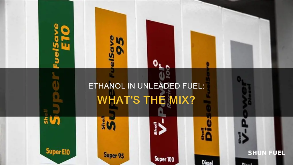 how much ethanol is in unleaded fuel