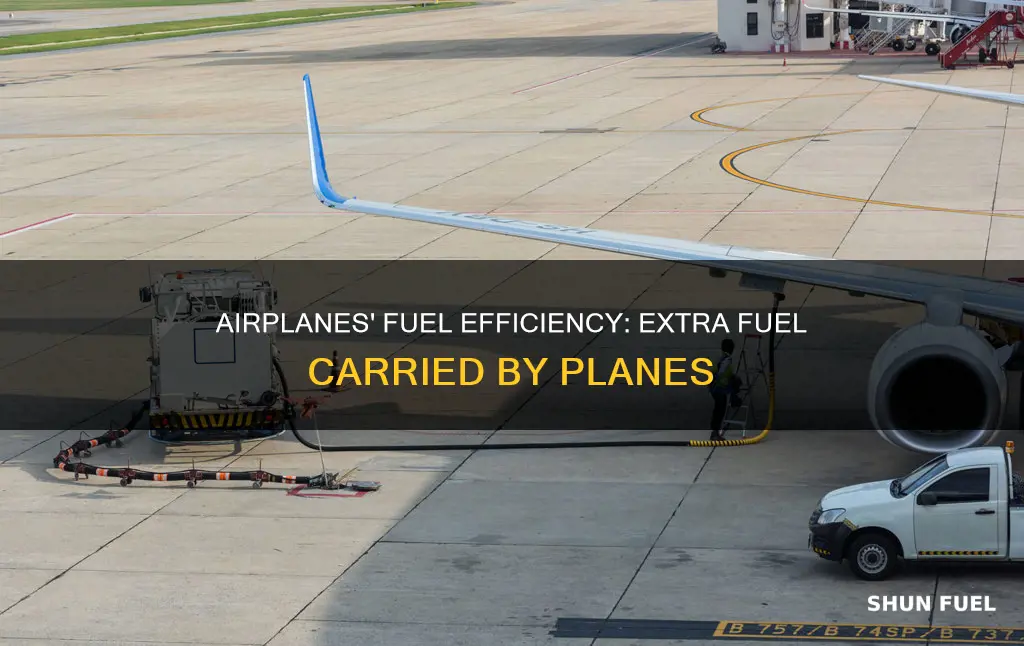 how much extra fuel do airplanes carry