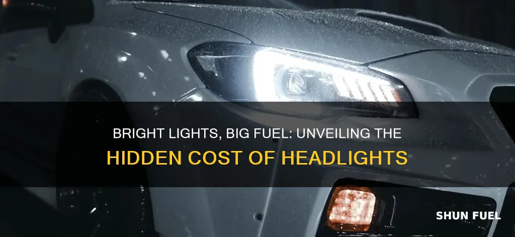 how much extra fuel do car lights use