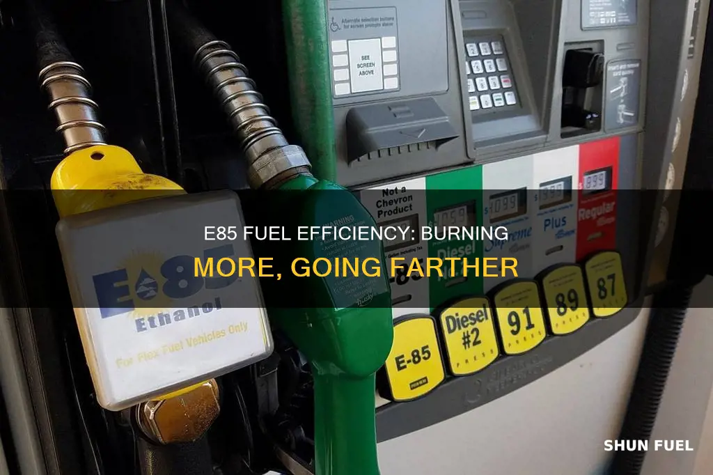 how much extra fuel for e85