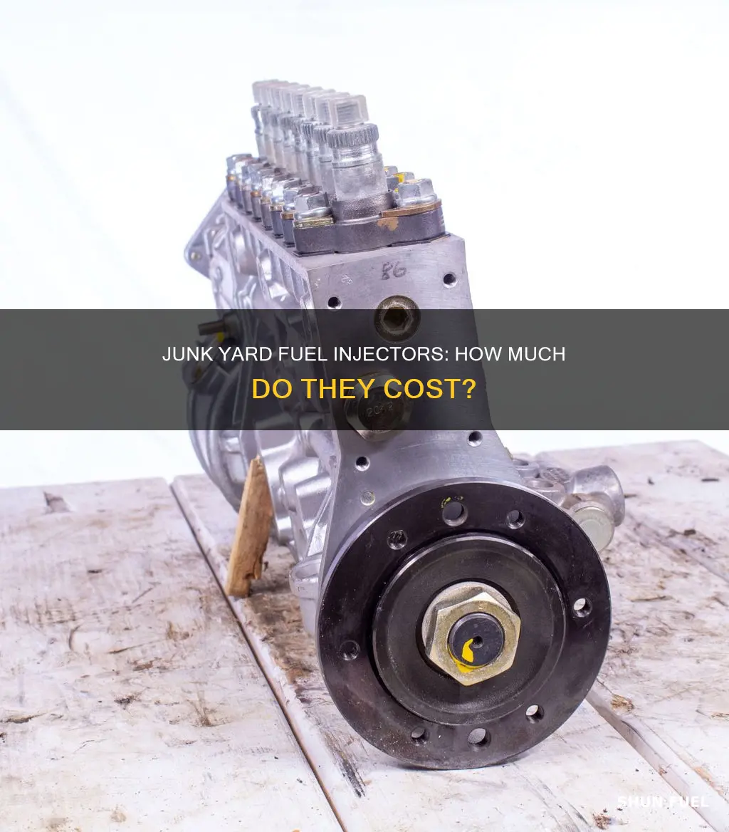 how much for a fuel injector at junk yard