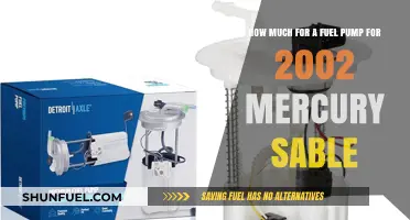 Fuel Pump Replacement Cost for 2002 Mercury Sable