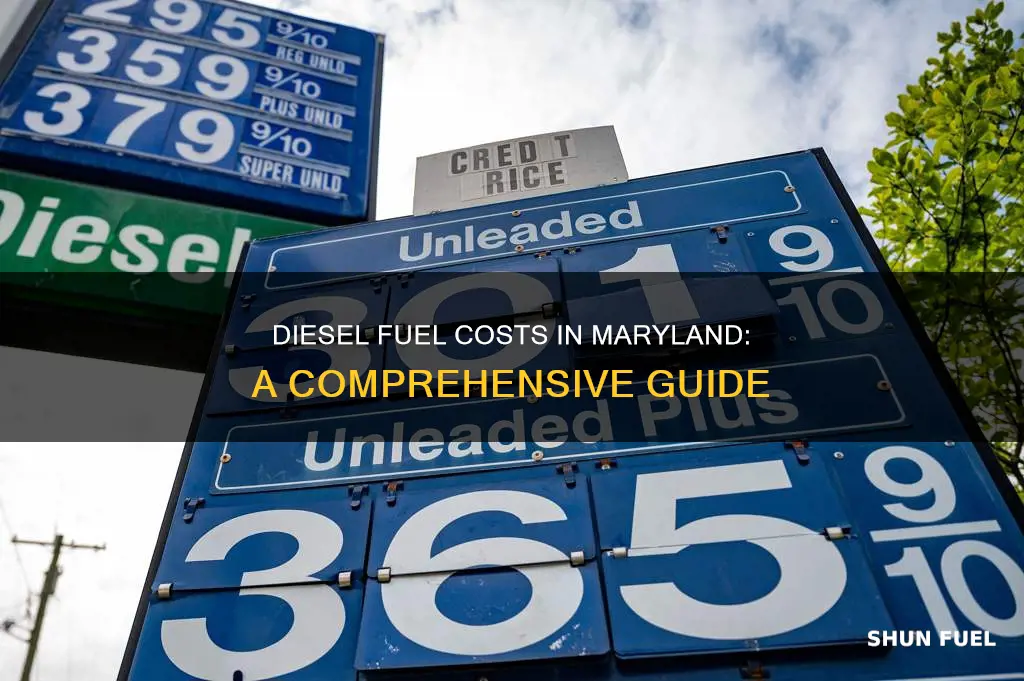 how much for diesel fuels in md