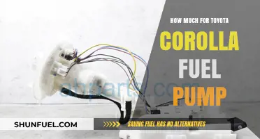 Fuel Pump Replacement Cost for Toyota Corolla