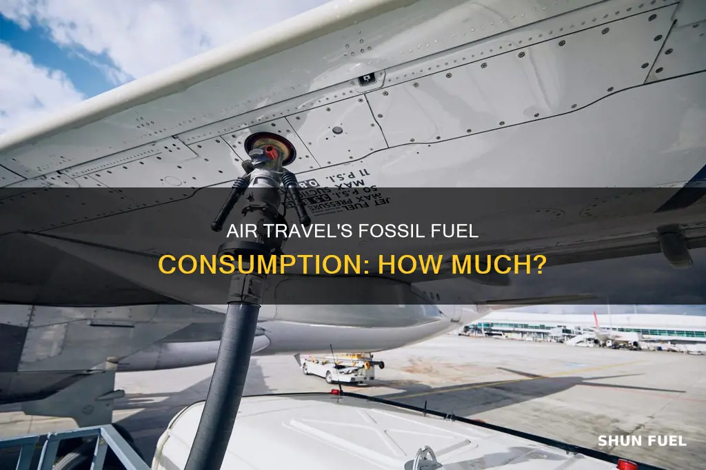 how much fossil fuel do planes use