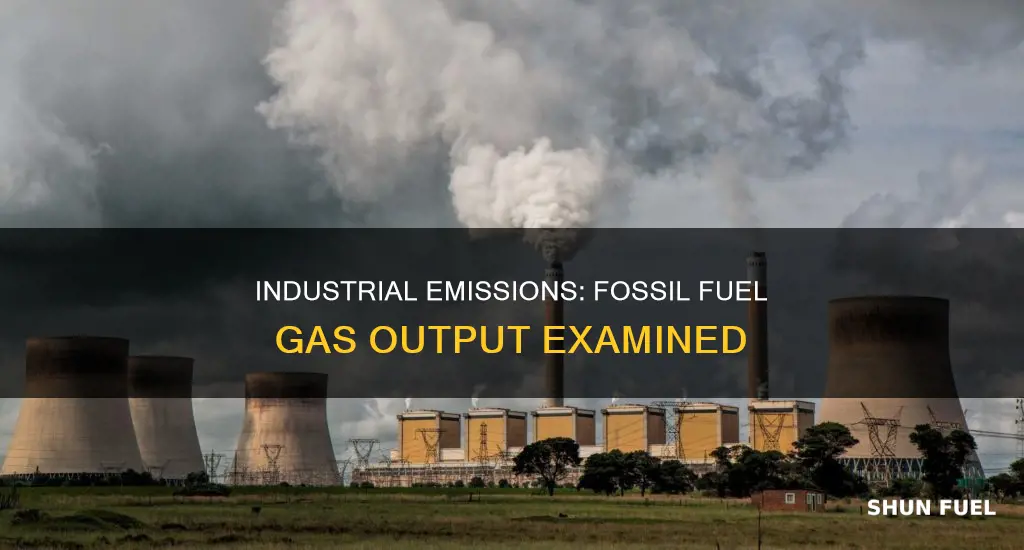 how much fossil fuel gases are made from factories