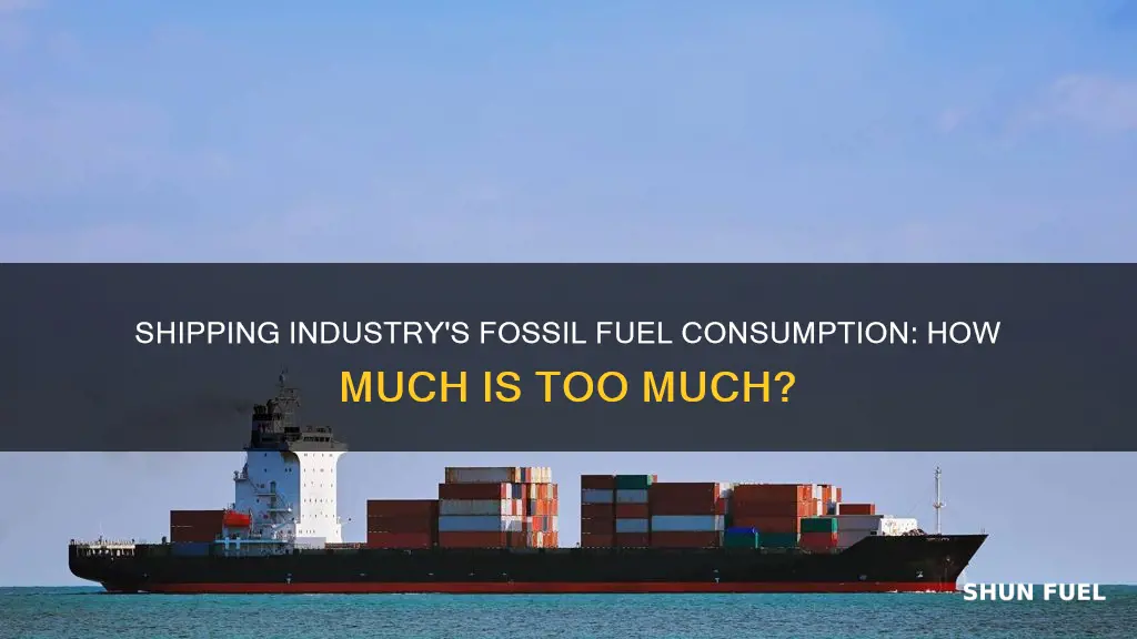 how much fossil fuel is used by shipping industry
