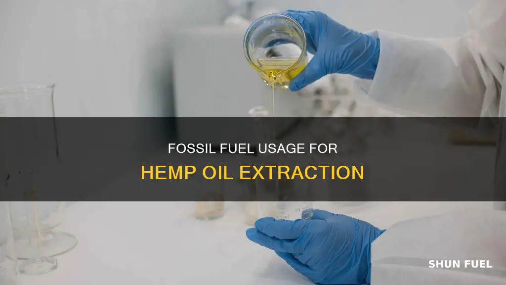 how much fossil fuel is used to creat hemp oil