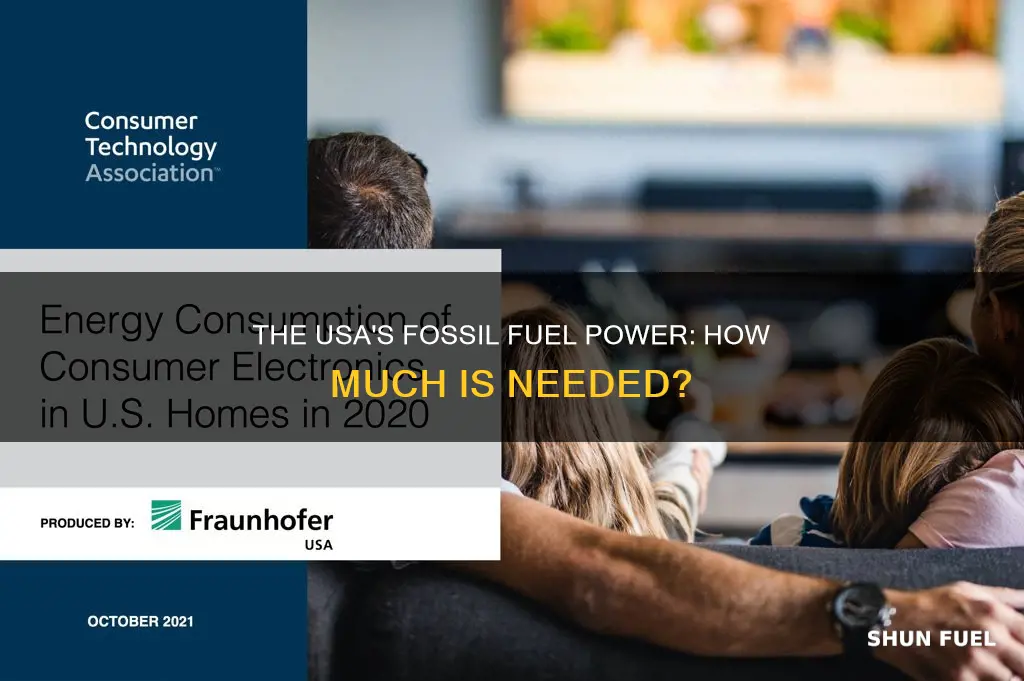 how much fossil fuel needed to power usa