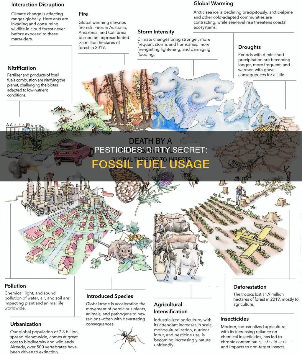 how much fossil fuel use in pesticides