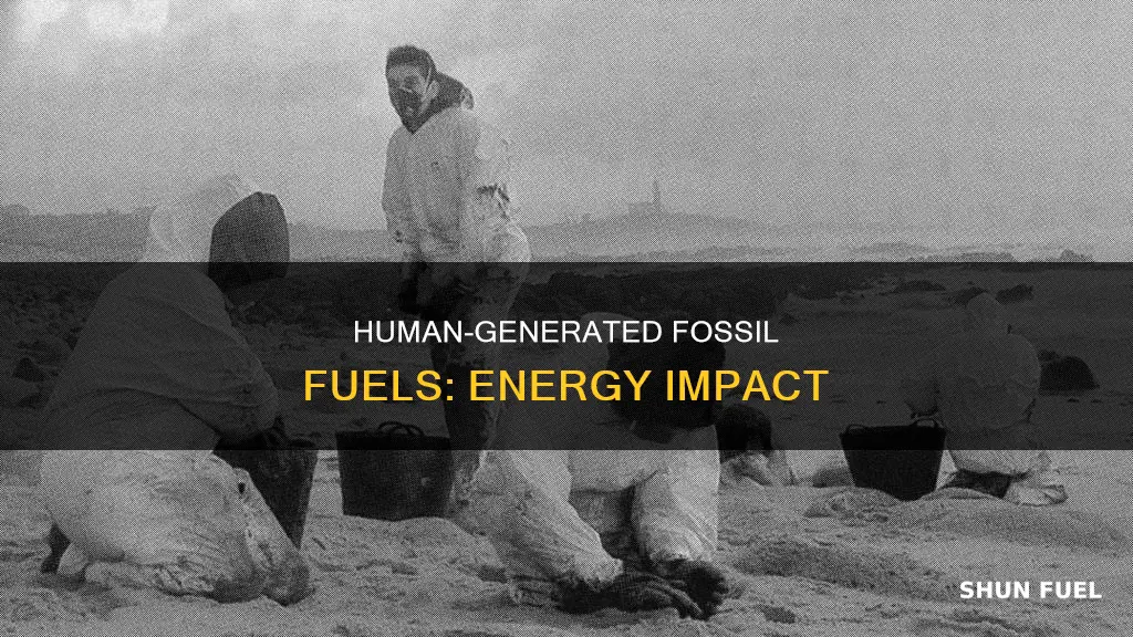 how much fossil fuel would a human create