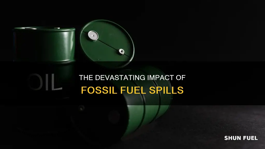 how much fossil fuels has been spilled